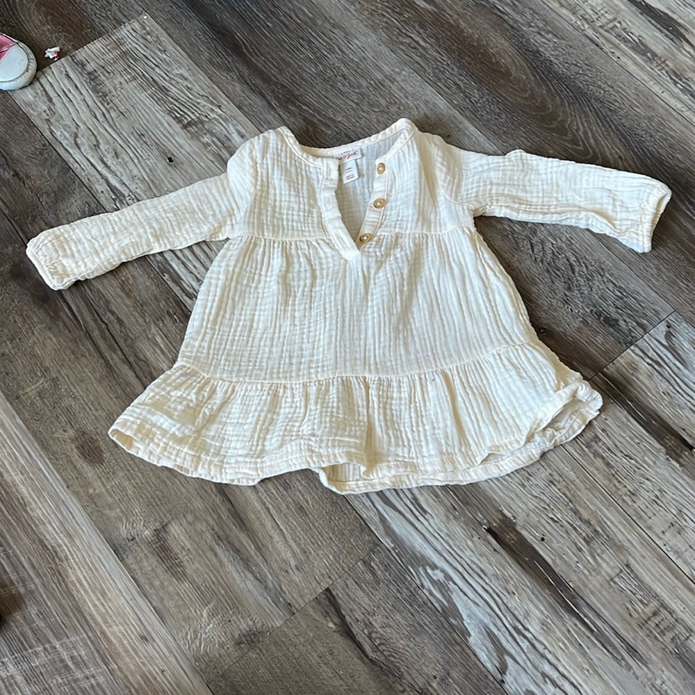 12 months Long sleeve yellow dress
